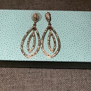 Boutique oval hanging earrings